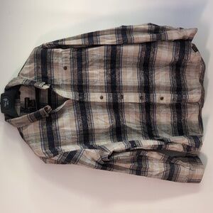 Stanley Navy and Cream Plaid Shirt